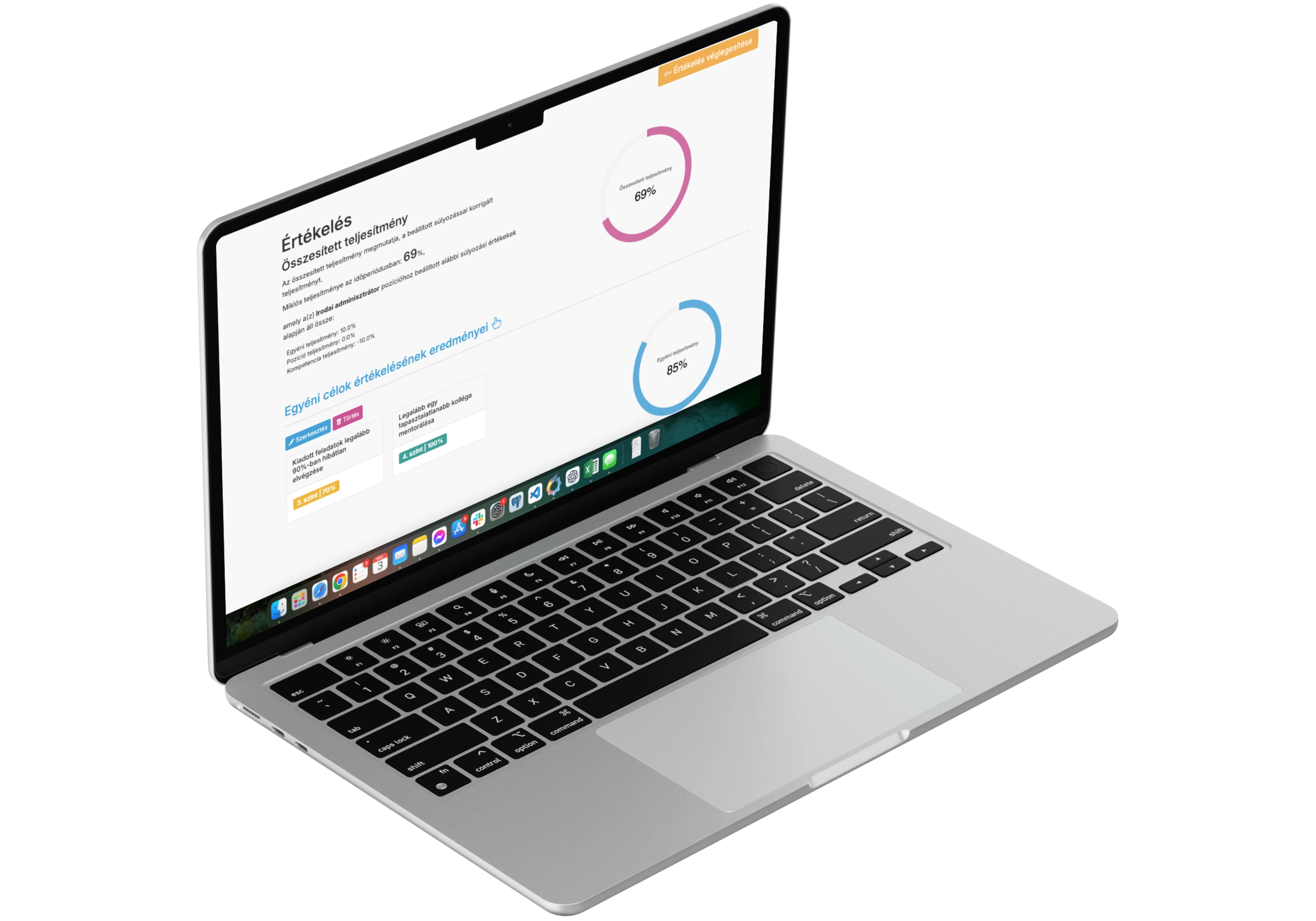 360 fokos értékelés felület